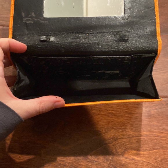 Orange Alligator Print Purse - Picture 8 of 9